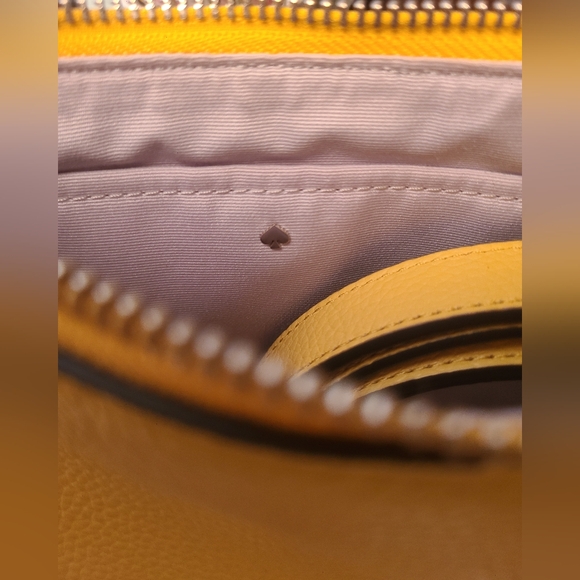 Kate Spade Hudson Crossbody Mullein Yellow Leather Handbag/Purse Med NWOT - Picture 7 of 7